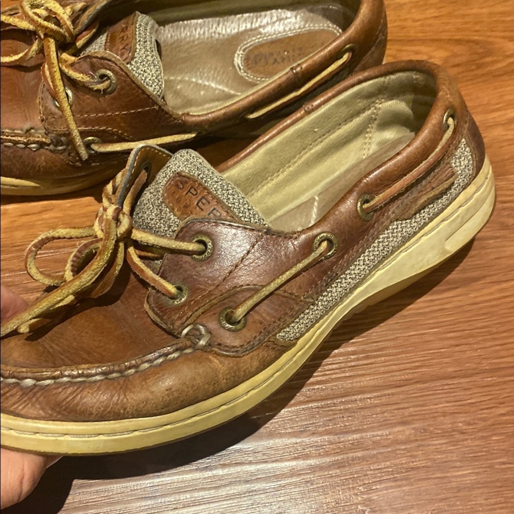 Sperry Brown Leather Loafers - Picture 3 of 7